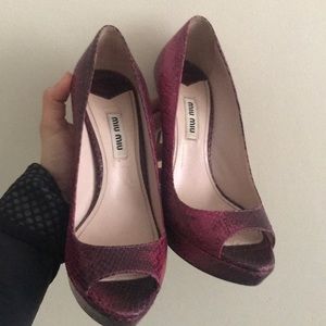 Miu Miu platform heels